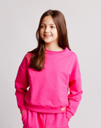 Bluza Premium Dla Dziewczynki Milano Fuksja